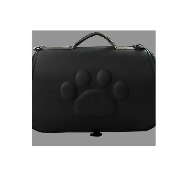 Портативный эва товар для животных собака щенок кошка Складная Сумка-переноска сумка для переноски клетка сумка для маленьких средних собак - Цвет: black