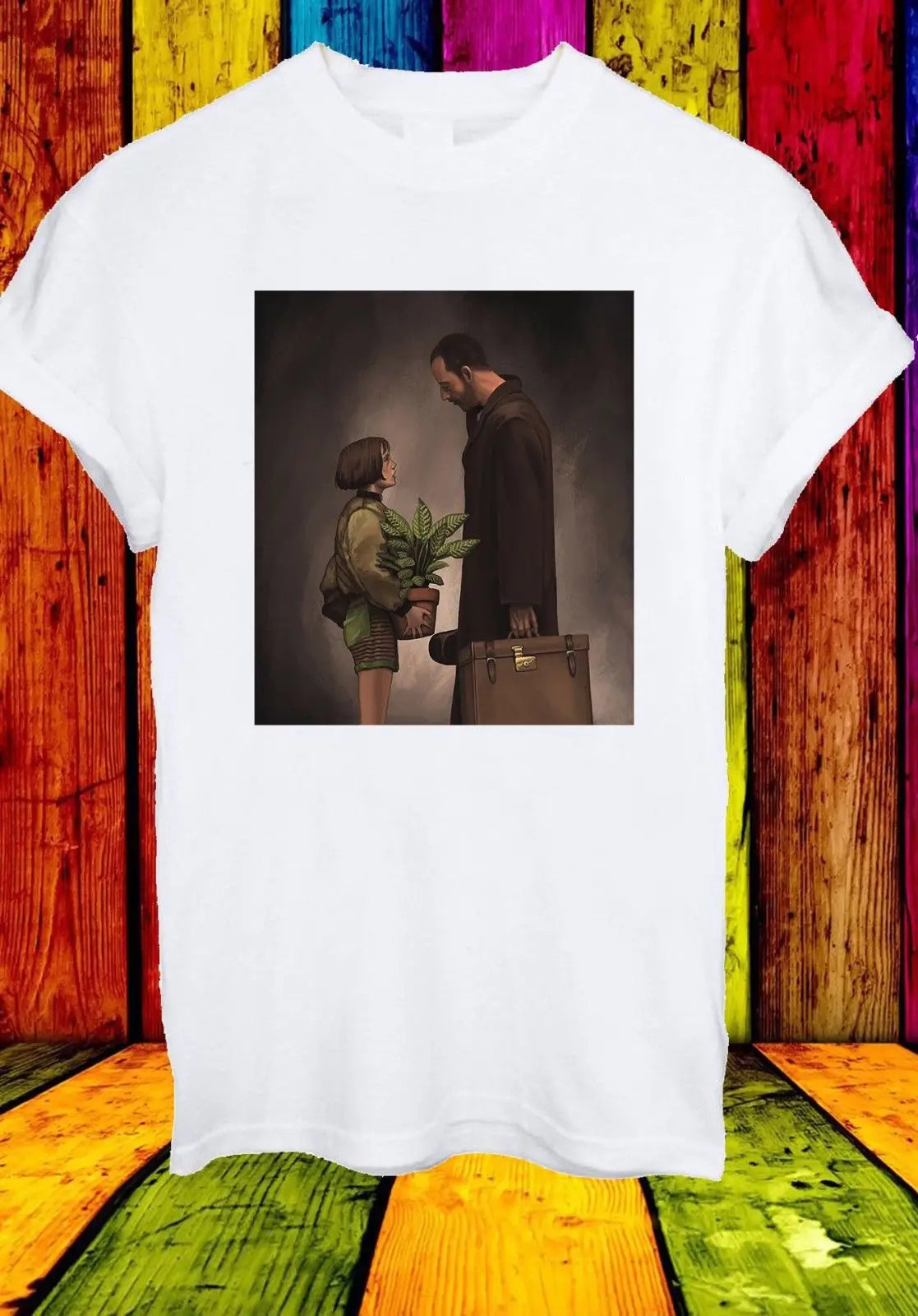 

Leon Matilda The Professional Jean Reno Movie Film Men Women Unisex T-shirt 756 T Shirts Short Sleeve Leisure Fashion Summer