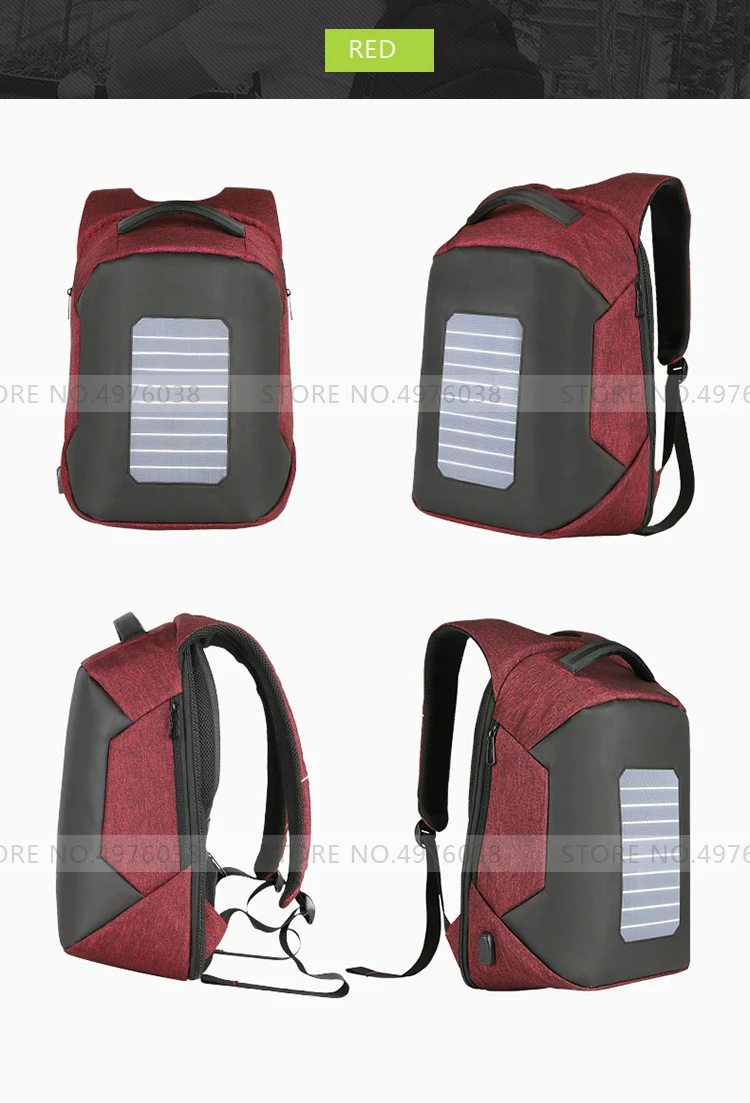 Plecak, дизайнерский рюкзак на солнечной батарее, мужской рюкзак mochila, usb зарядка, Противоугонный рюкзак для путешествий, 15,6 дюймов, рюкзак для ноутбука, мужской водонепроницаемый рюкзак