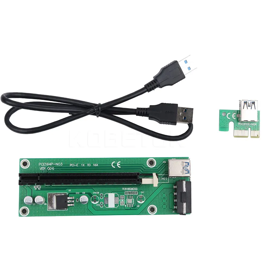 bilder für 10 teile/los PCI Express 1X zu 16X Adapter PCI-E Riser Card Flexible Erweiterung + USB 3.0 Stromversorgung Kabel bilder für 10 teile/los PCI Express 1X zu 16X Adapter PCI-E Riser Card Flexible Erweiterung + USB 3.0 Stromversorgung Kabel