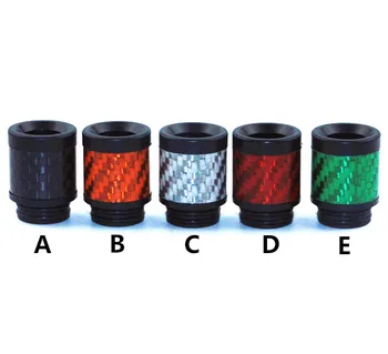 

Authentic Yuhetec 810 Carbon fiber + Stainless Steel Drip tips 810 mouthpiece vape atomizers 810 Random Color