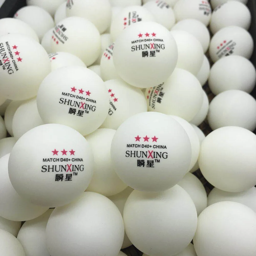 Одна упаковка 100 шт настольный теннисный мяч с тремя звездами бесшовные ABS 40+ шарики пластиковые шарики для пинг-понга прочные высокоэластичные