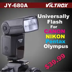 Viltrox jy-680a вспышка Speedlight для Olympus Pentax Canon EOS Nikon DSLR камеры