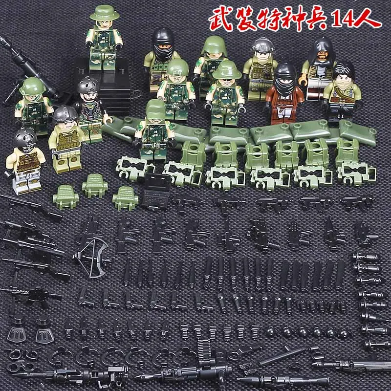 20 шт. немецкие армейские воины строительные блоки совместимые с Legoings военные