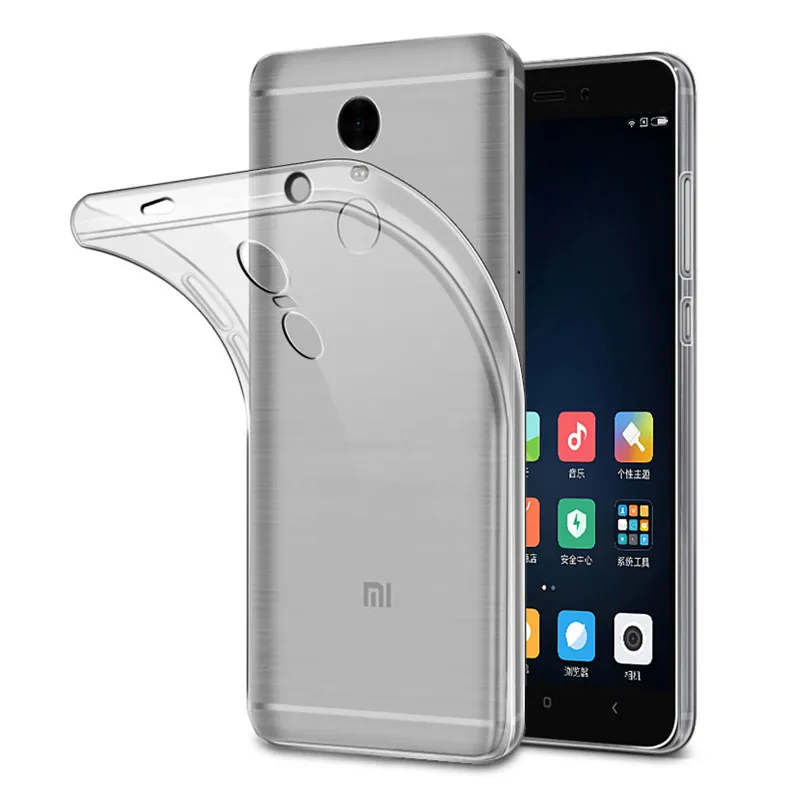 Прозрачный чехол из ТПУ для Xiaomi Redmi Note 4 4X Note4 Мягкая силиконовая задняя крышка
