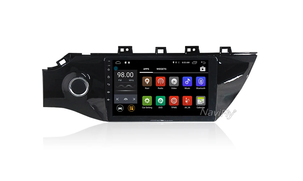 Clearance Navifly android7.1 Car DVD Player with GPS bluetooth 4G wifi radio fit for kia k2 rio 2016 2017 2018 multimedia Stereo Head Unit 9