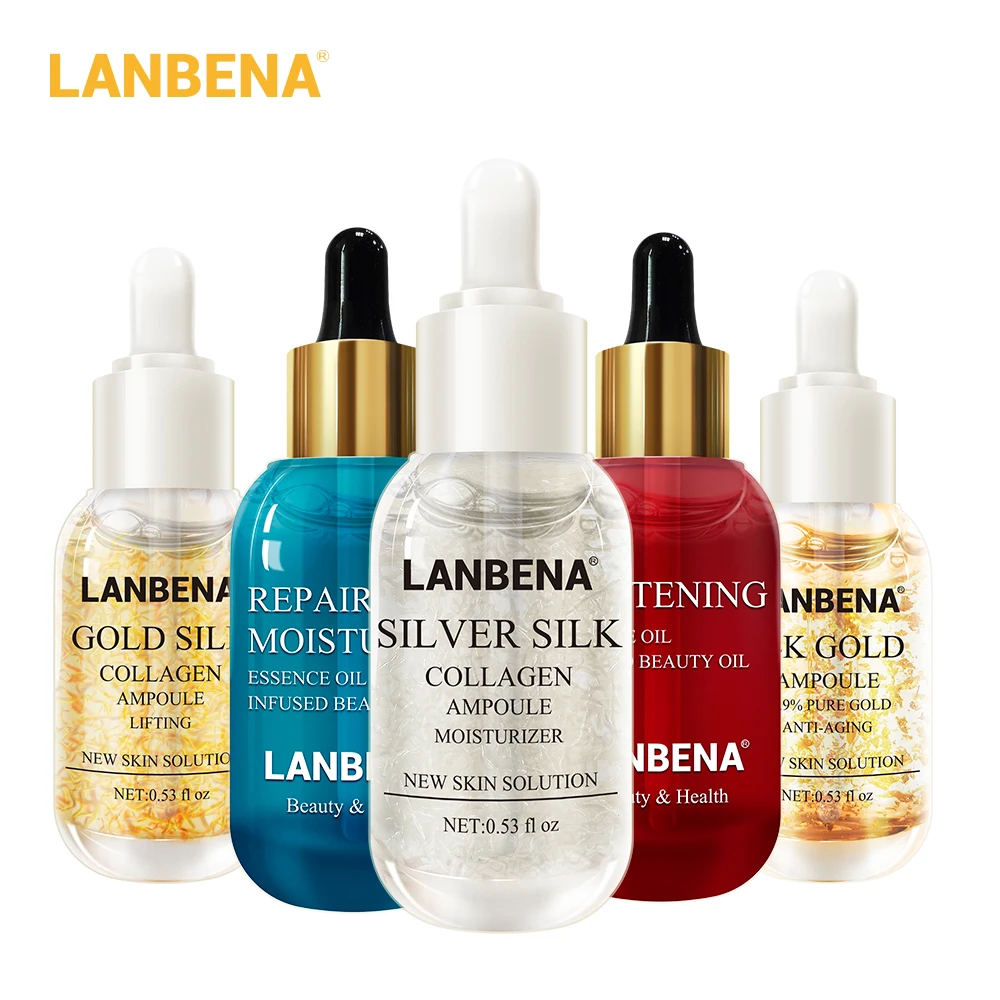 LANBENA ампульная эссенция для кожи сыворотка эфирное масло увлажняющий гиалуроновая кислота и Отбеливание Укрепляющий питательный коллаген уход за кожей