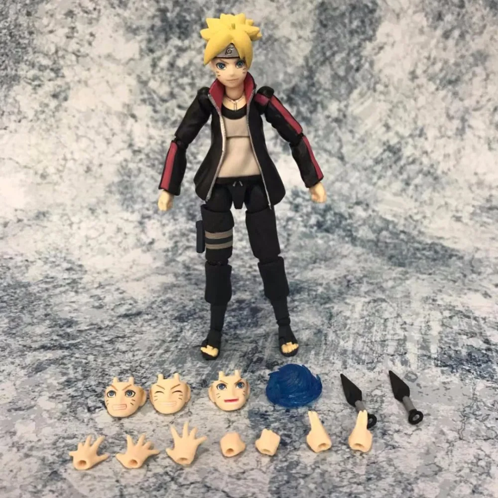 HKXZM 14CM SHF SHFiguarts Naruto Next Generations Uzumaki Boruto PVC