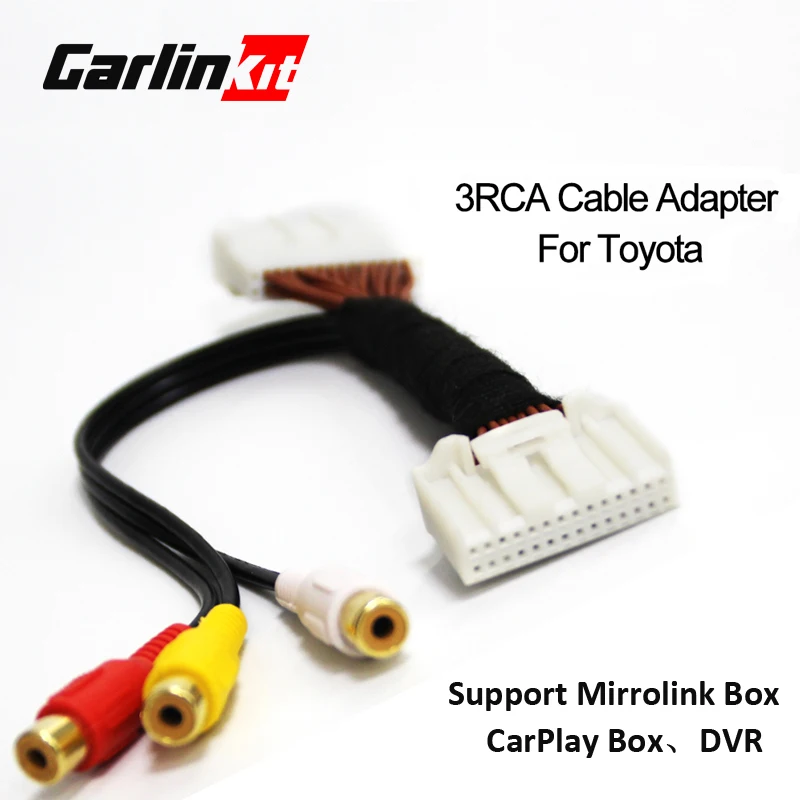 Автомобильный 3RCA кабель адаптер для COROLLA REIZ CAMRY CROWN RAV4 PRADO DVD навигация головное