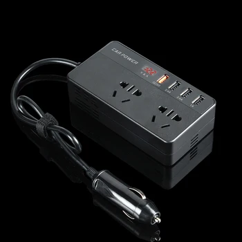 

12V to 220V Vehicle Inverter Multifunctional Power Converter for Automobile Socket USBQC3.0 Fast Charging 150W Inverter
