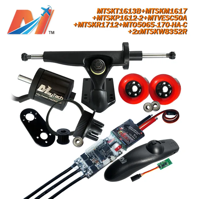 US $270.29 Maytech For Hoverboard Parts Waterproof Remote Control And 5065 170kv Motor And V Esc And Skate Wheels Pulley