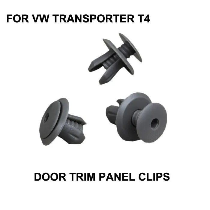Per Vw Transporter T4 Door Trim Panel Clip X10 Grigio Set Interior Door Card E Trim Pannello Di Rivestimento Clips