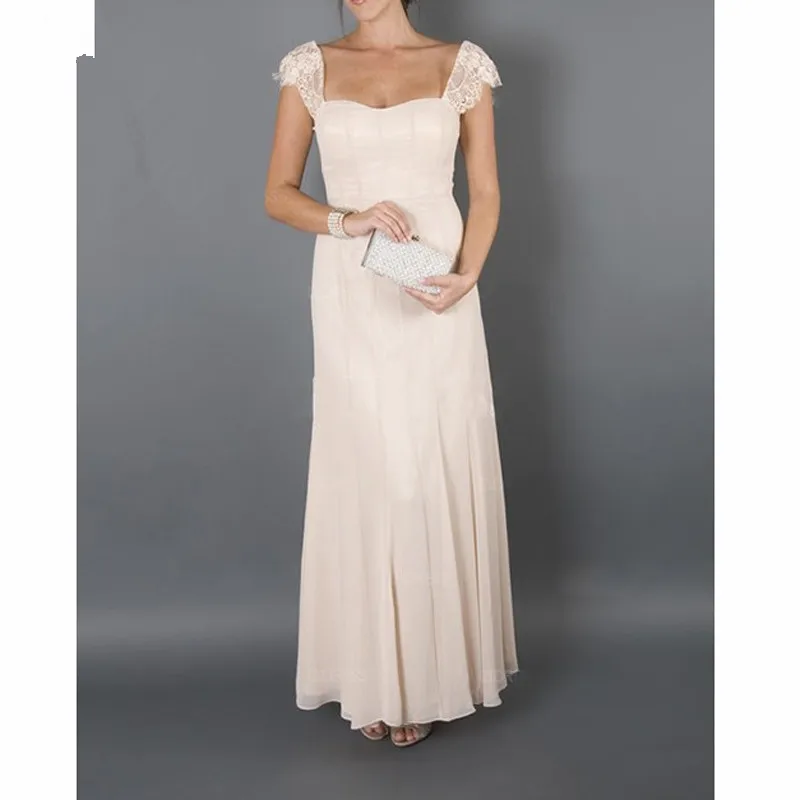 Mother Bride Dresses Plus size Elegant With Jacket Lace Chiffon For Weddings Evening Party