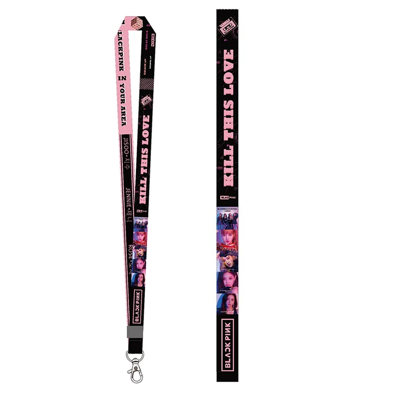

Kpop Blackpink Kill This Love Key Lanyard Mobile Phone Neck Strap Badge Holder Hang Rope