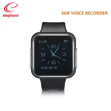 Prime quality 4GB wearable sport watch Voice Recorder assist 28 languages males girls voice recorder with MP3 music participant WR-19