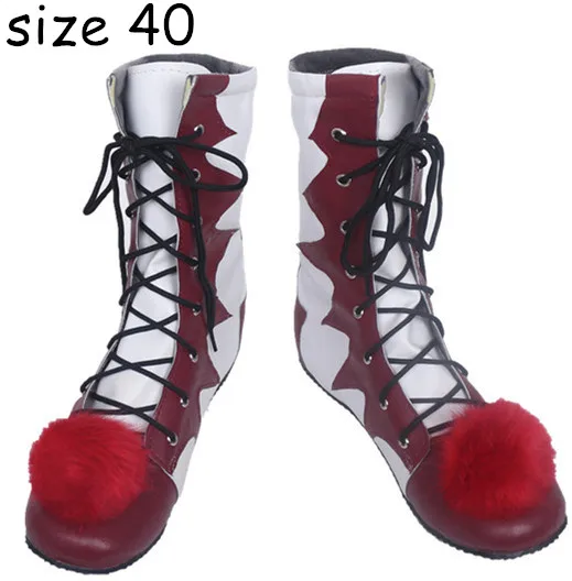 Ужасный клоун Стивен Кинг это пеннивайз обувь для костюмированной вечеринки и маска ботинки на заказ Хэллоуин Рождественская вечеринка аксессуары Лидер продаж - Цвет: 40
