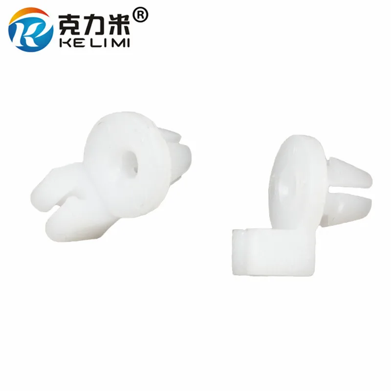 KE LI MI 100 Pieces Auto Plastic Door Side Lock Rod Fasteners Wire Clamp White Retainer Car Clips