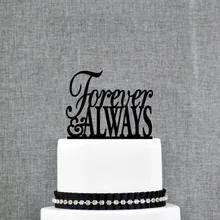 Персонализированные Свадебный торт, пользовательские цитаты всегда и навсегда торт Топпер, деревенский свадебный торт Топпер, подарок на день Святого Валентина