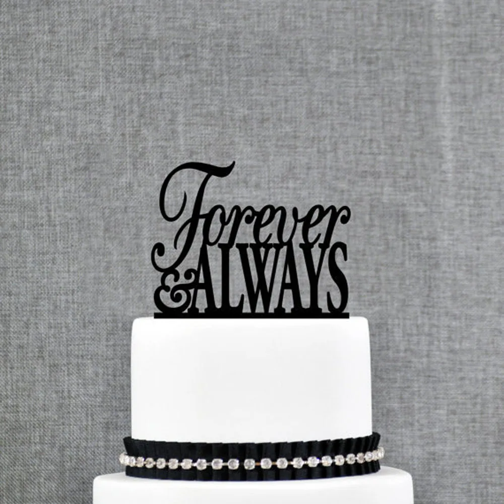 Personalized Wedding Cake Custom Quote Always And Forever Cake