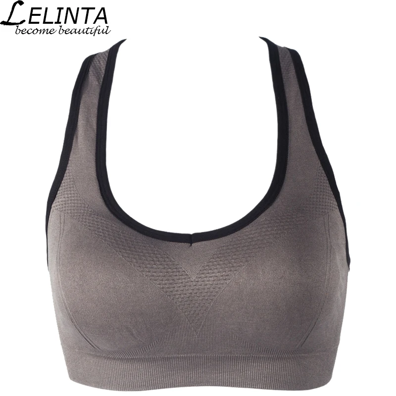 LELINTA Women Fitness Yoga Sports Bra Adjustable Shoulder Strap Breathable Wirefree Underwear for Running