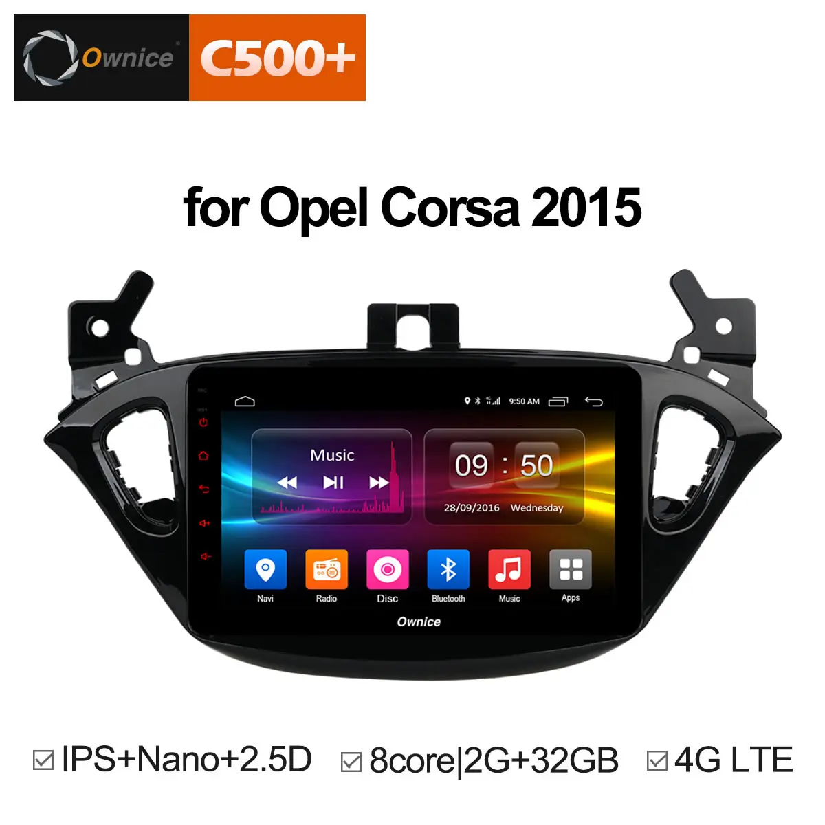 

Ownice C500+ G10 Android 8.1 Octa Core Car Audio DVD Player for Opel Corsa 2015 2GB RAM Radio GPS 4G LTE WIFI BT USB 32GB DAB+
