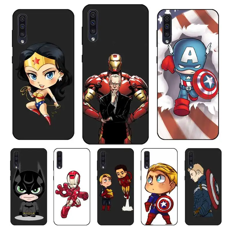 

N434 The Avengers Black Silicone Case For Samsung Galaxy A2 Core A6 A7 A8 A9 A10 A30 A40 A50 A60 A70 A8S A9S A20E Plus