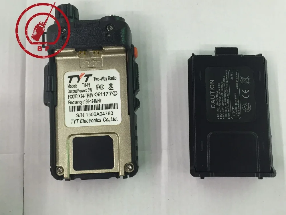 Новый Launch TYT TH F8 5 Вт VHF 136 174 МГц Ручной двухсторонний радио 1600 мАч литий ионная