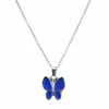 JUCHAO-collier d'ambiance avec pendentif papillon, bijoux avec chaîne en acier inoxydable, couleur changeante, idée cadeau pour femmes ► Photo 1/6