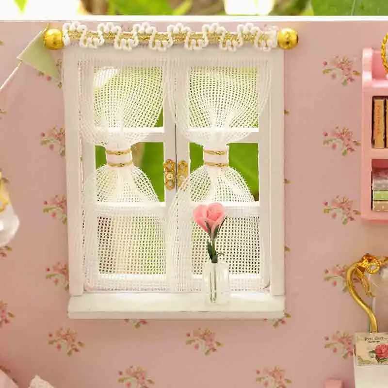 Кукольный домик Миниатюрная модель дом DIY игрушка мебель деревянные кукольные домики для chirldren модель подарочные игрушки