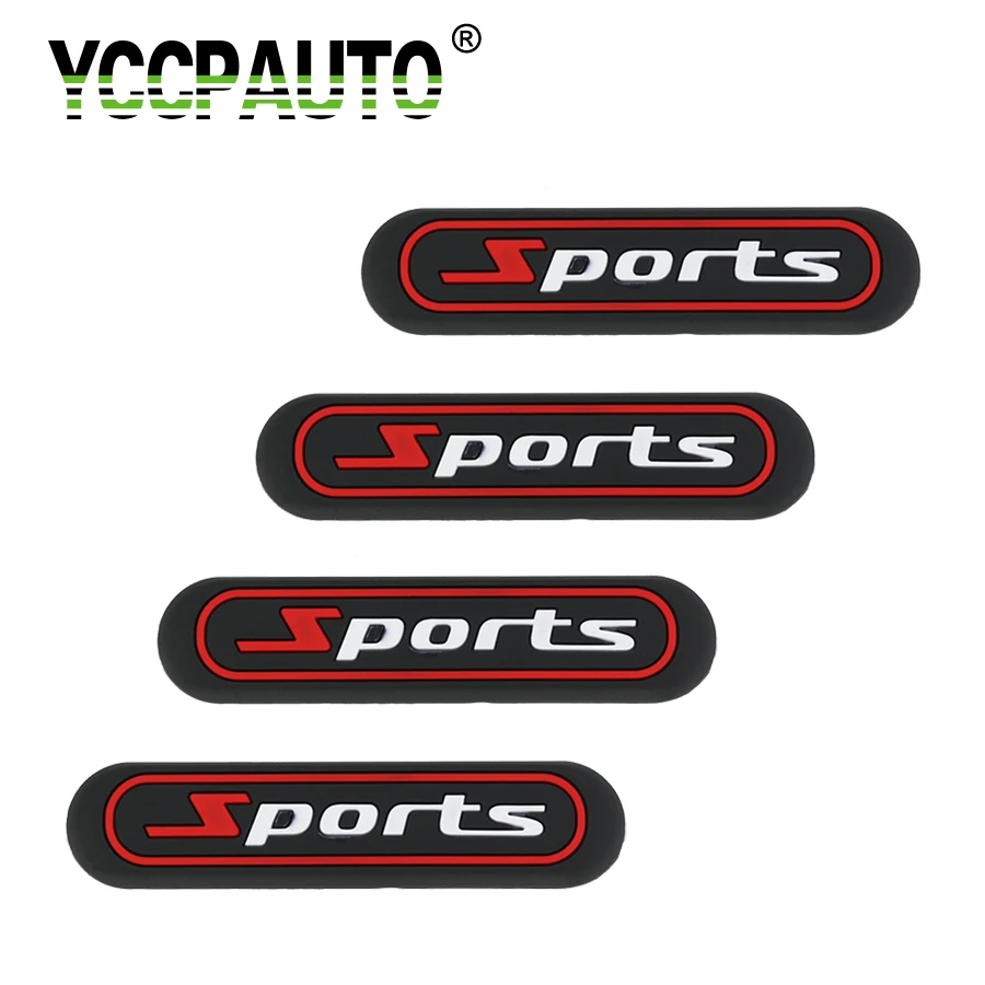 

YCCPAUTO Car Anti Collision Strip Auto Door Bumper Guard Edge Protector Sticker Car Scratch Tape 4pcs Sports 4X4 OFF ROAD