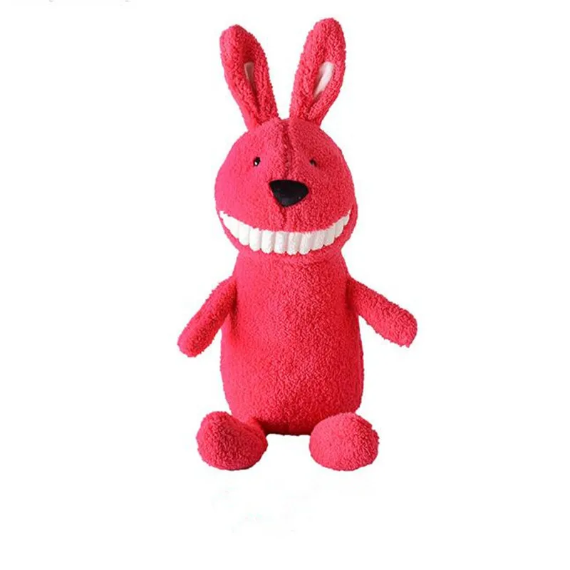 1X Recheado Animais De Pel&uacute;cia Sorridente Rindo Engra&ccedil;ado Doce Bonito Brinquedo Para O Beb&ecirc; E Crian&ccedil;as (Cinza burro)