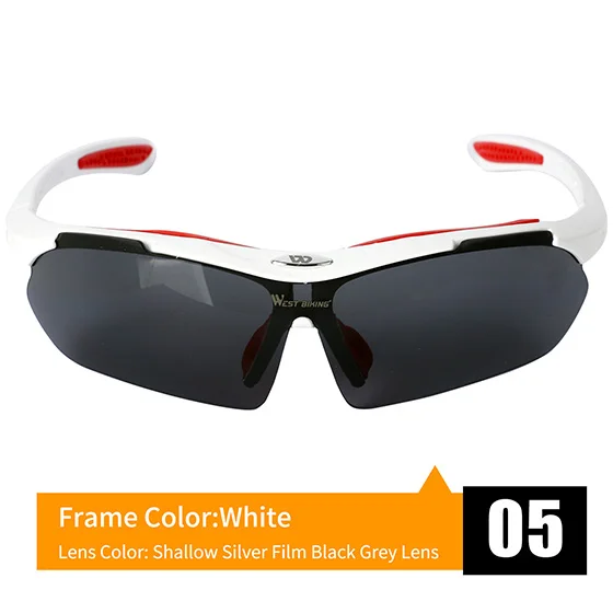 WEST BIKING, ультралегкие велосипедные солнцезащитные очки для мужчин и женщин, MTB, велосипедные очки, для езды на велосипеде, защитные спортивные очки, UV400, велосипедные солнцезащитные очки - Цвет: A05