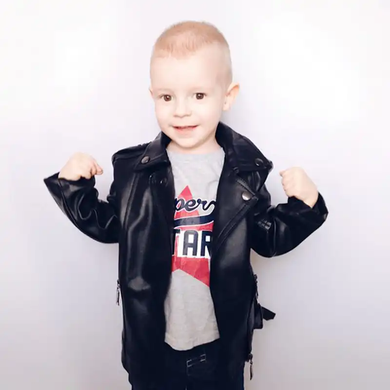 leather jacket for 1 year old boy