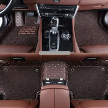 Автомобильные коврики для BMW X5 F15 X5M xDrive-, ножные ковры, коврик, высокое качество, вышивка, кожа, проволока, катушка, 2 слоя