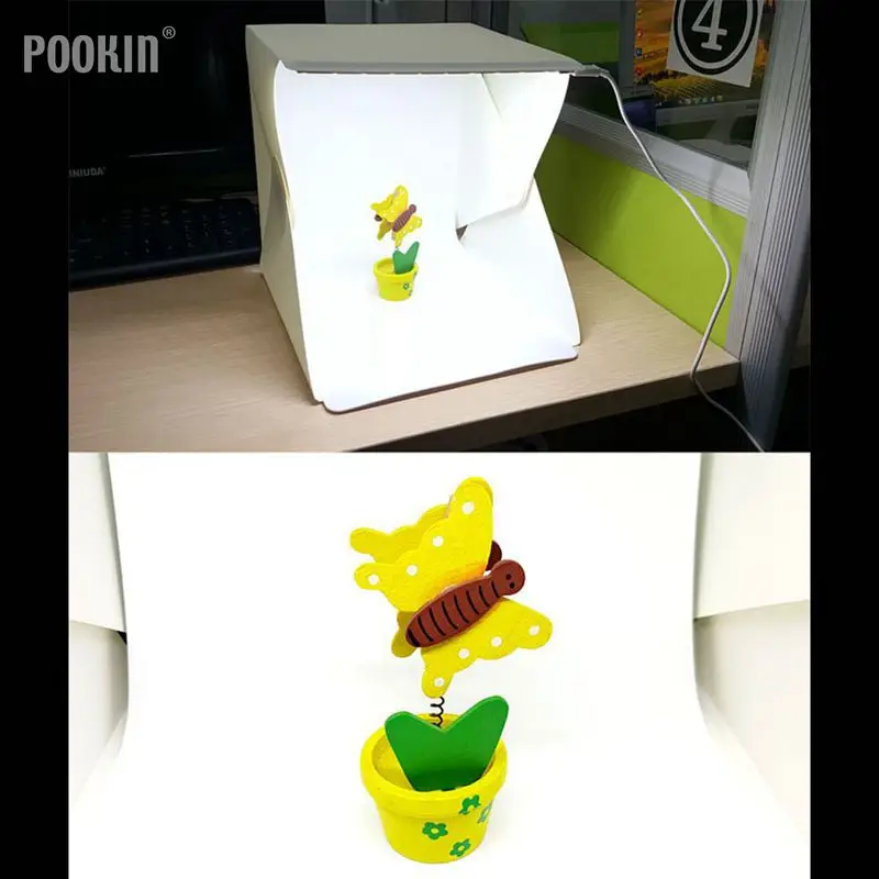 

20/30/40cm Mini Folding Photography Studio LED Light Softbox Portable Desktop Lamp Box For Camera Light Box Accessories