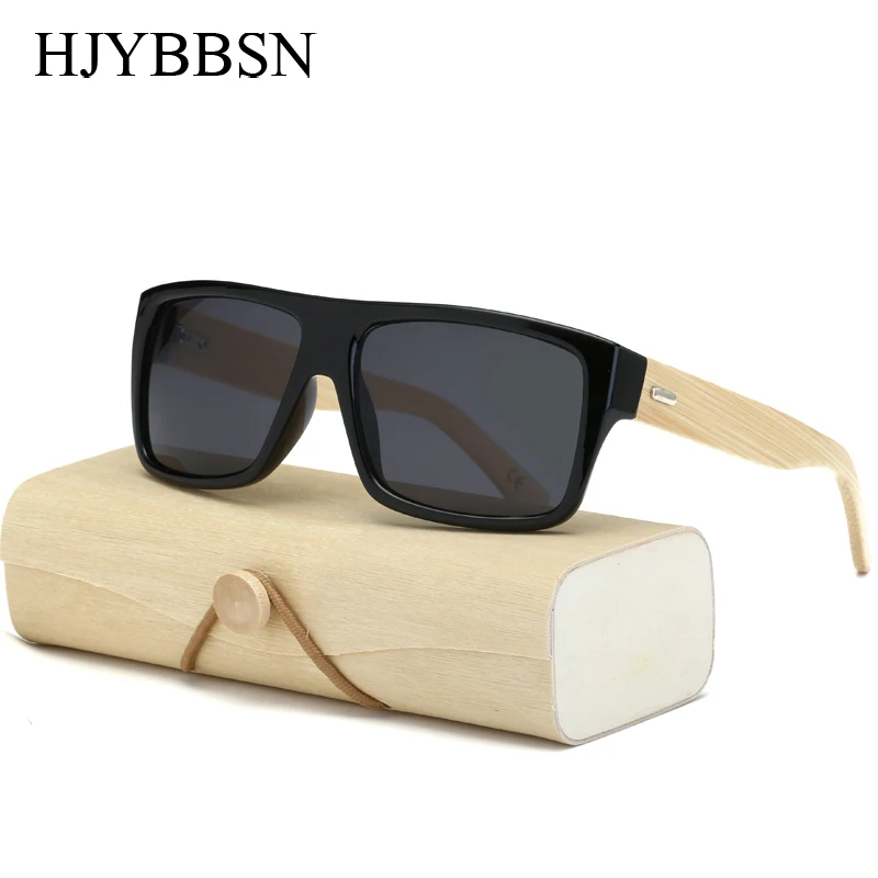 Оригинальные деревянные солнцезащитные очки из бамбука Для мужчин Для женщин зеркальные UV400 солнцезащитные очки из натурального дерева оттенки цвета: золотистый, синий; темные очки для улицы Sunglases мужской