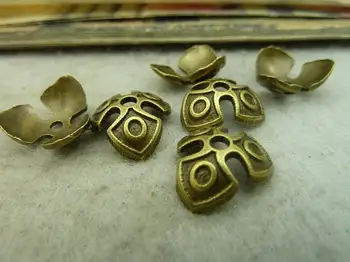 

100Pcs Antique Bronze Beads Cap DIY Jewelry Findings