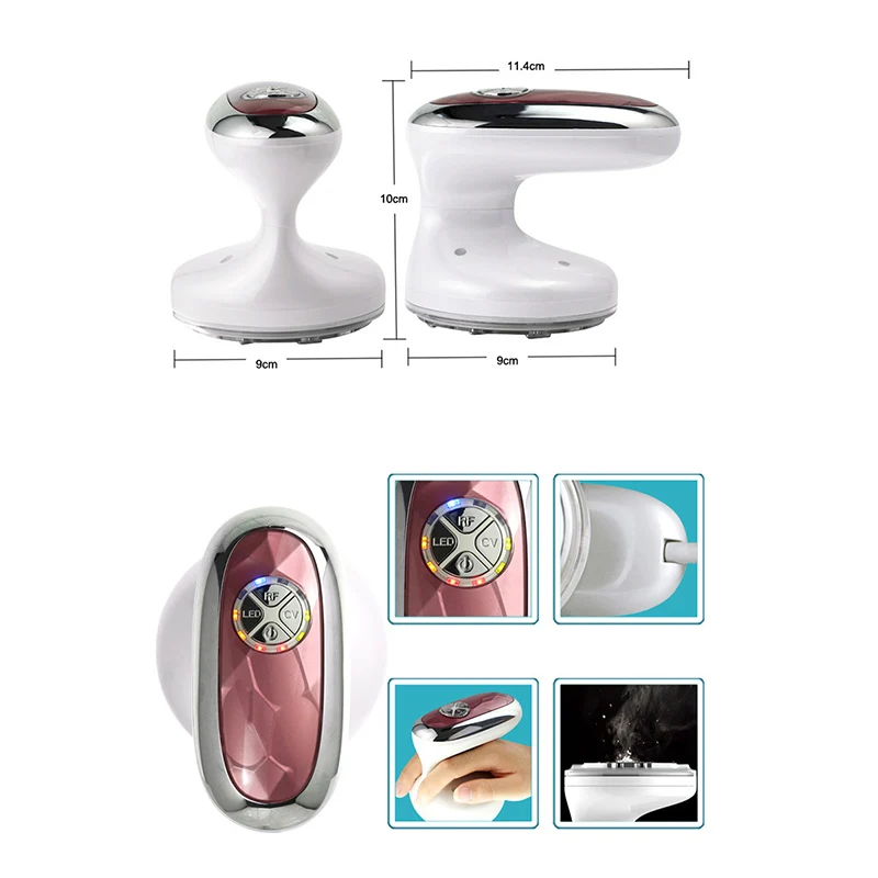  New Portable RF Ultrasonic Cavitation LED Radio Frequency Slimming Massager Machine Fat Burner Anti