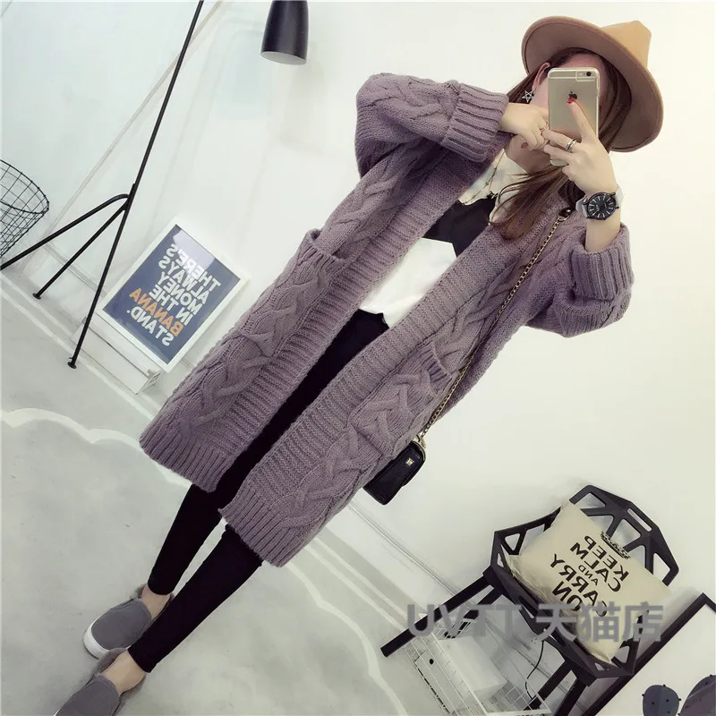 Try Everything Long Cardigan Women Long Sleeve Women's Sweaters For Winter Fashion Women Coat Sweaters Ladies Clothing