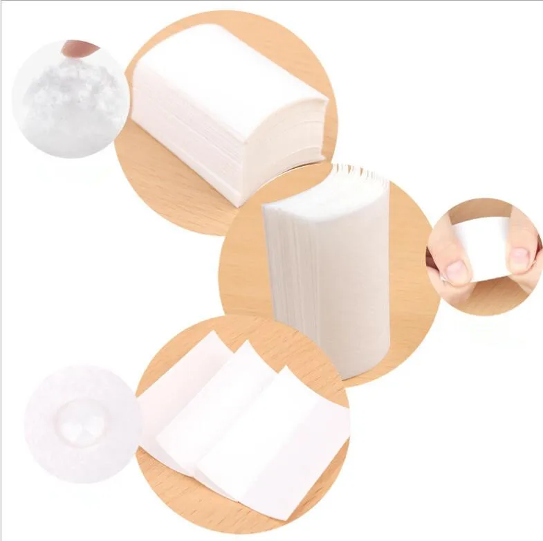 Ferramenta de Manicure para Remoção de Unhas Removedor de Toalhetes de Algodão Pontas das Unhas Limpador de Revestimento Almofada de Papel Ferramenta de Manicure para Limpeza de Unhas uv 2 High Quality Beleza e saúde