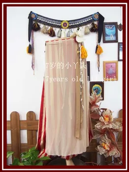 

Transparent thin 2Slit belly dance skirt CX49