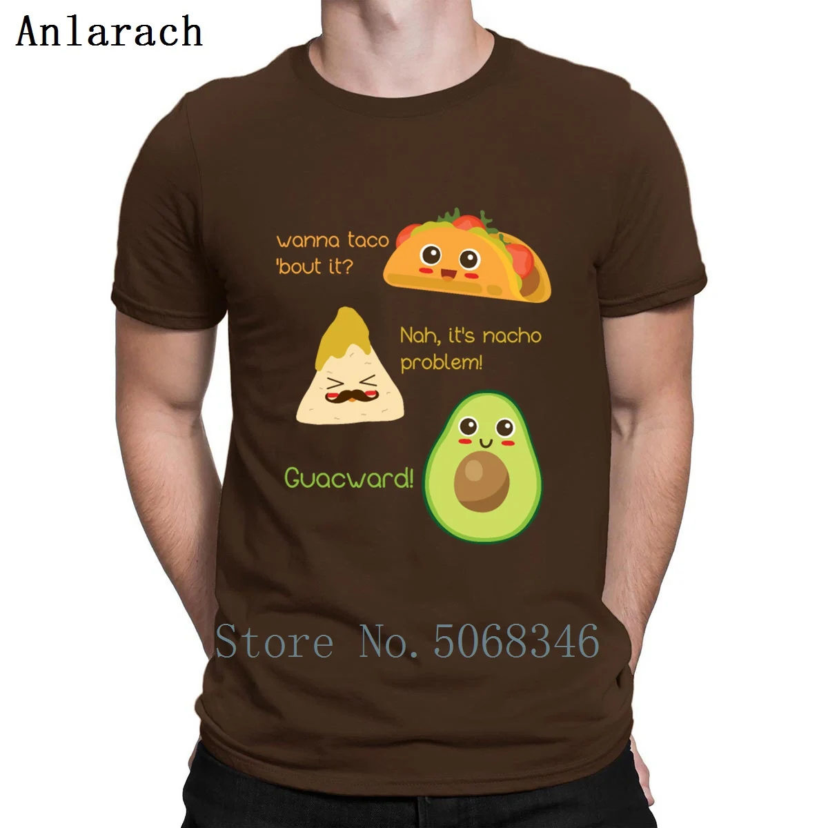 Хлопковая футболка want Taco boot It Nacho Problem забавная с авокадо хлопковый костюм