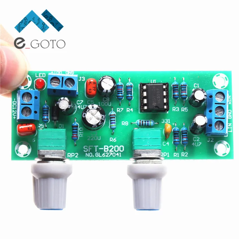 22Hz 300Hz Preamp Board Single Power Subwoofer Low Pass Filter Plate 10 24V 22Hz 300Hz Audio