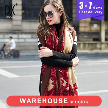 

Wool Scarves Women Elegant Lady Carf And Warm Shawl Face Shield Bandana Scarf Luxury Brand Hijab Beach Blanket Foulard Pashmina