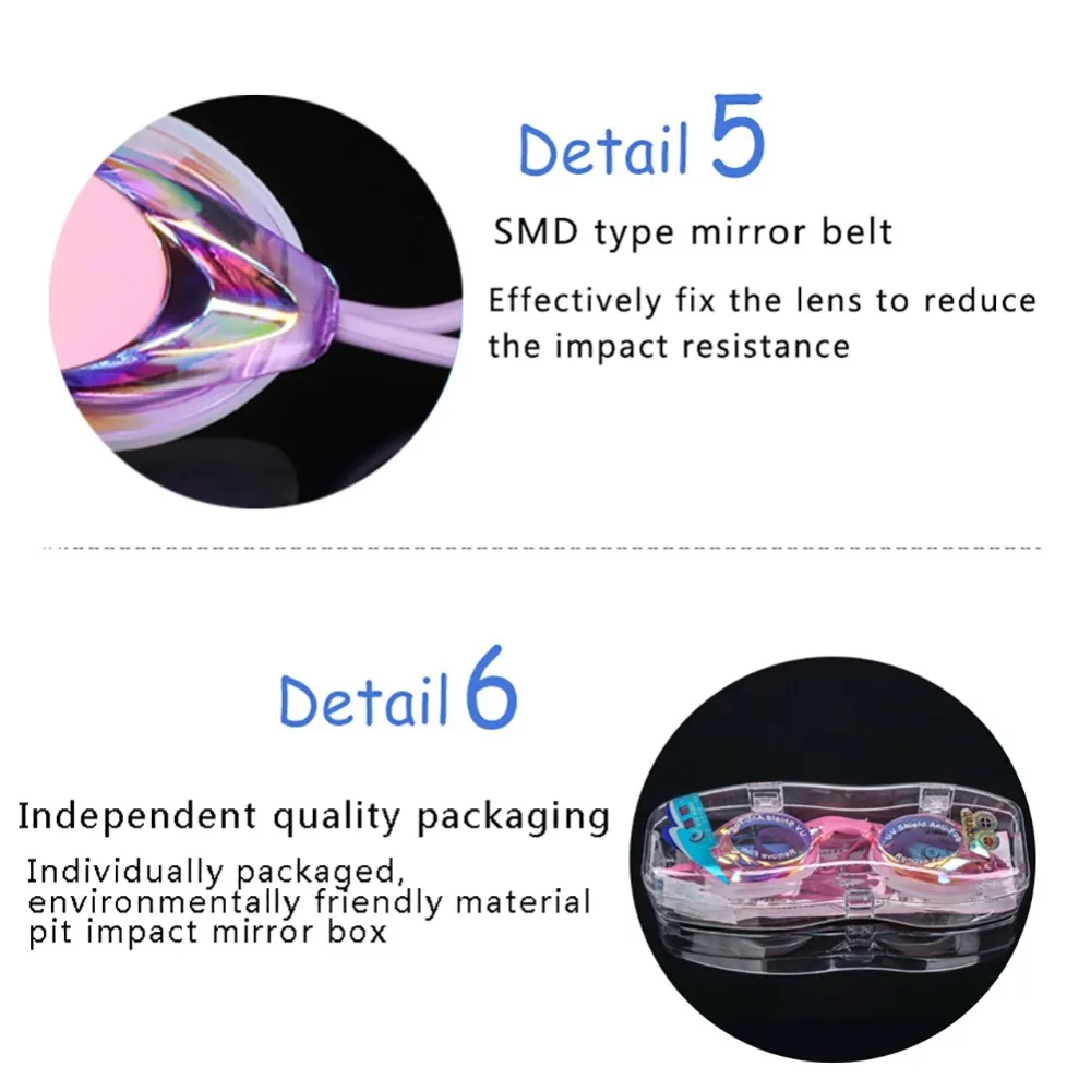 Плавательные очки для мужчин женщин Экологичные силиконовые высокой четкости водонепроницаемые анти-туман плоское зеркало гальванические линзы очки