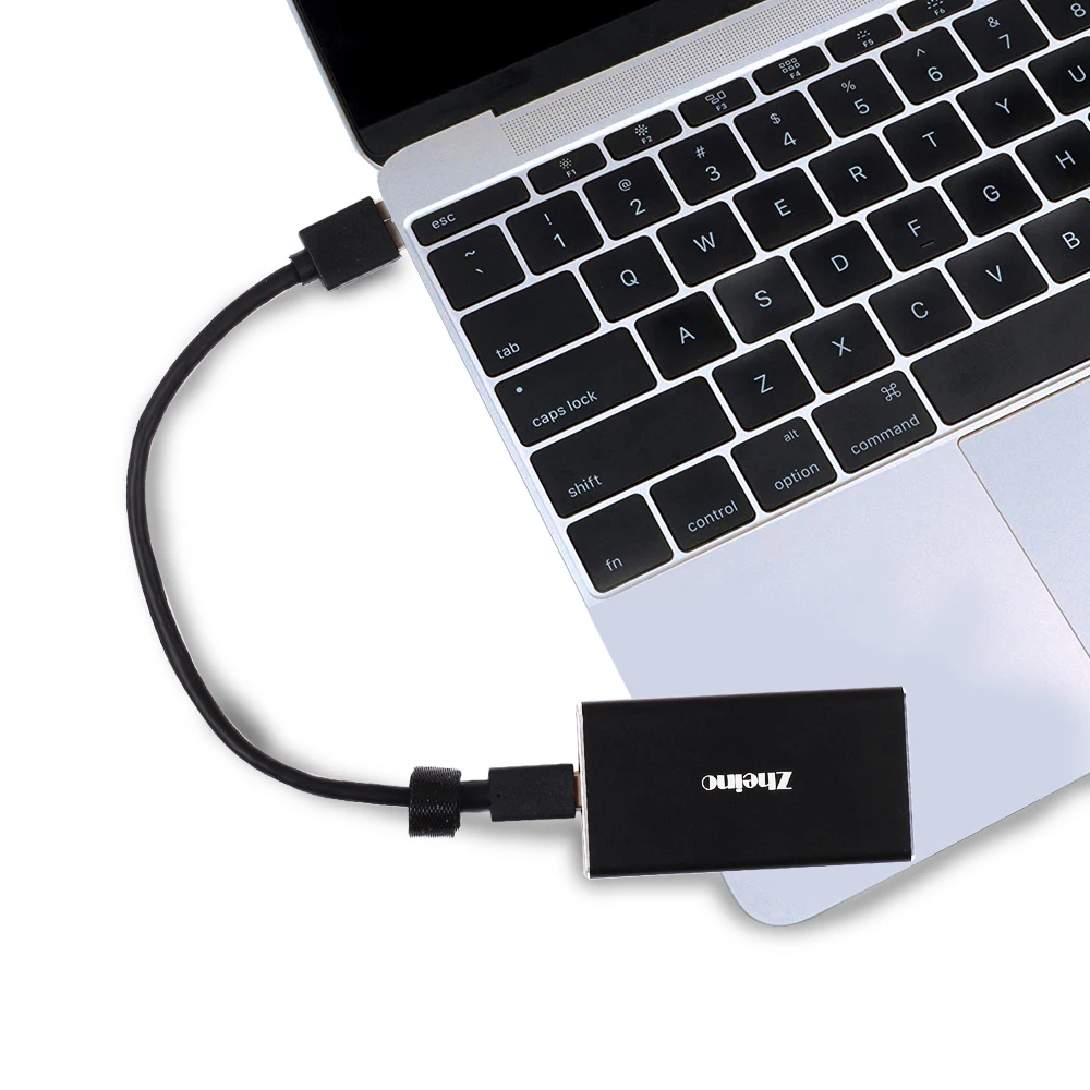 Zheino внешний SSD 128GB Твердотельные накопители алюминиевый чехол для хранения USB3.1 type C с функцией OTG