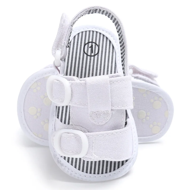 Простая детская обувь для новорожденных мальчиков и девочек; цвет синий, белый; мягкая парусиновая обувь для первых пешеходов; подходит для малышей на пуговицах