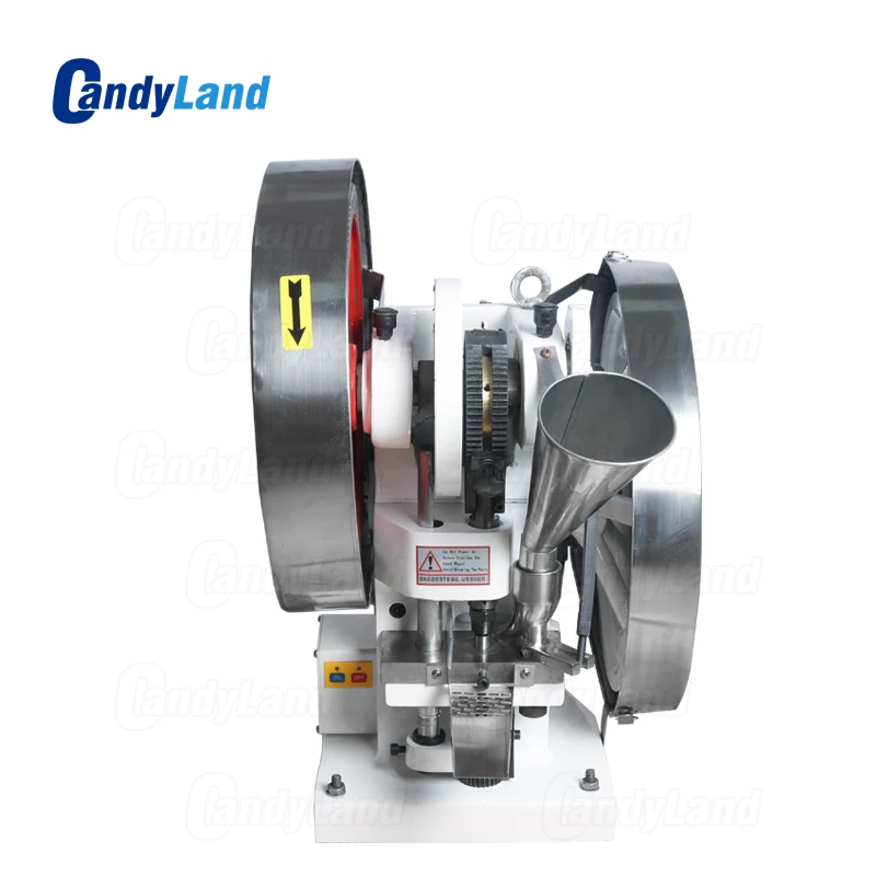 

CandyLand Electric Tablet Press Machine TDP6 Pressure Press Harder Candy Sugar Milk Maker Single Punch Tablet Making Machine