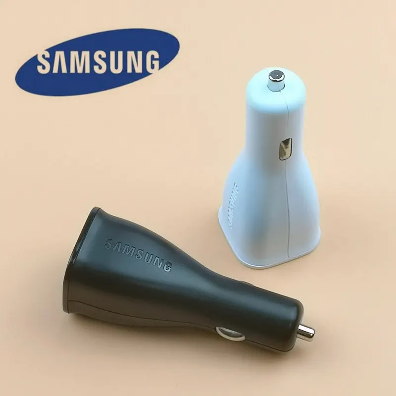 

Original Samsung Galaxy Car Charger adapter Adaptive Fast charge Dual Usb Car-charger for s8 s9 s7 edge a8 j5 j7 a5 a6 s3 s6 j3