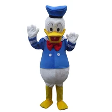 Disfraz de mascota Pato Donald tamaño adulto de alta calidad, venta de disfraz de mascota Donald y Daisy envío gratis(China)